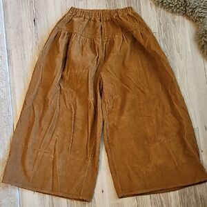 Simple Folk Corduroy Culotte Pants in Rust